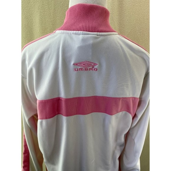 Umbro Pink/White Lightweight Jacket, Size Medium - Picture 8 of 12